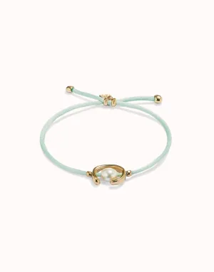 Bracelet en or plaqué 18 carats Ser Diferente vert aqua PUL2505VDAORO0M Unode50 Bijoux et accessoires