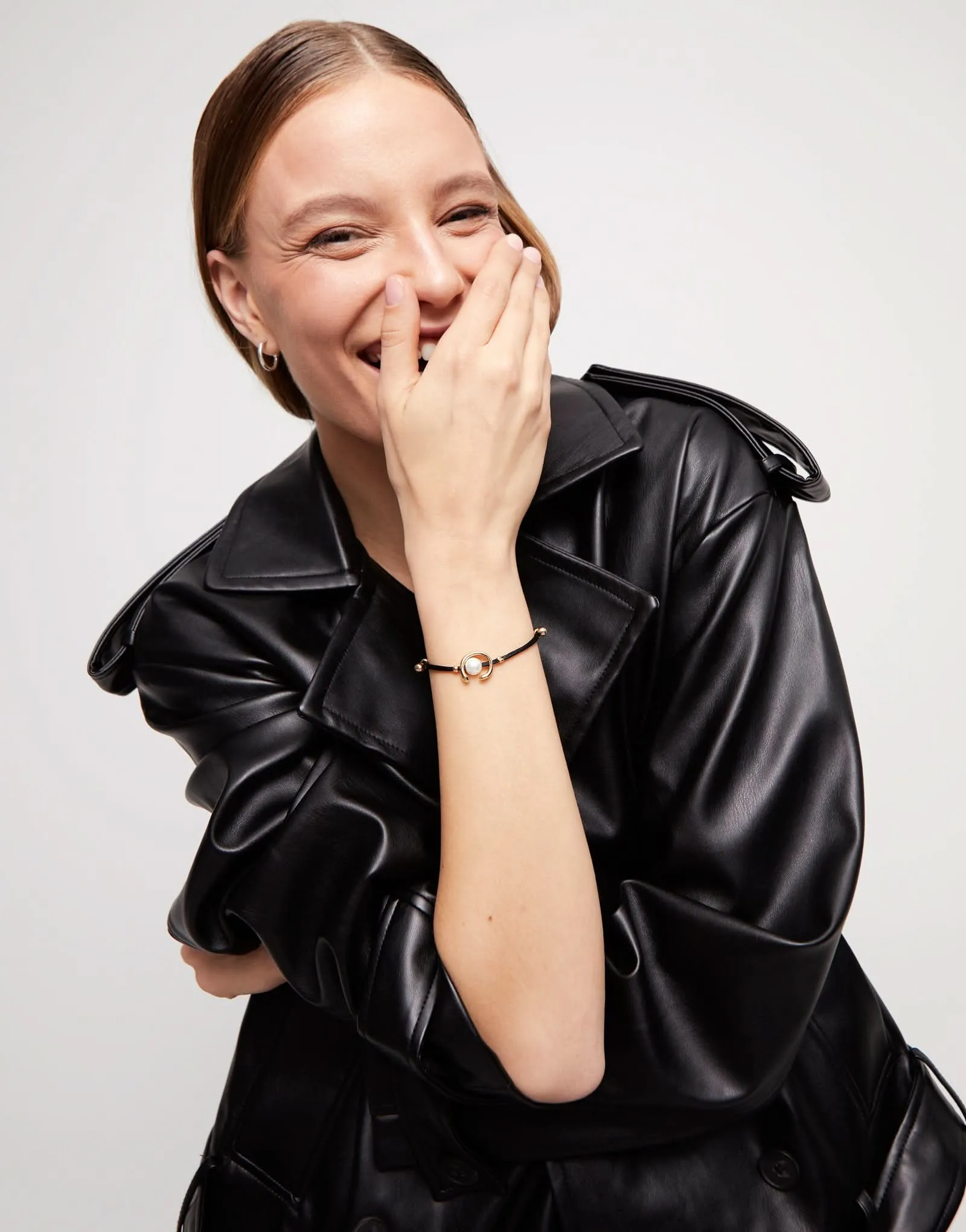 Bracelet Noir Ser Diferente Plaqué Or 18k PUL2505NGRORO0M Bijoux Et Accessoires Unode50