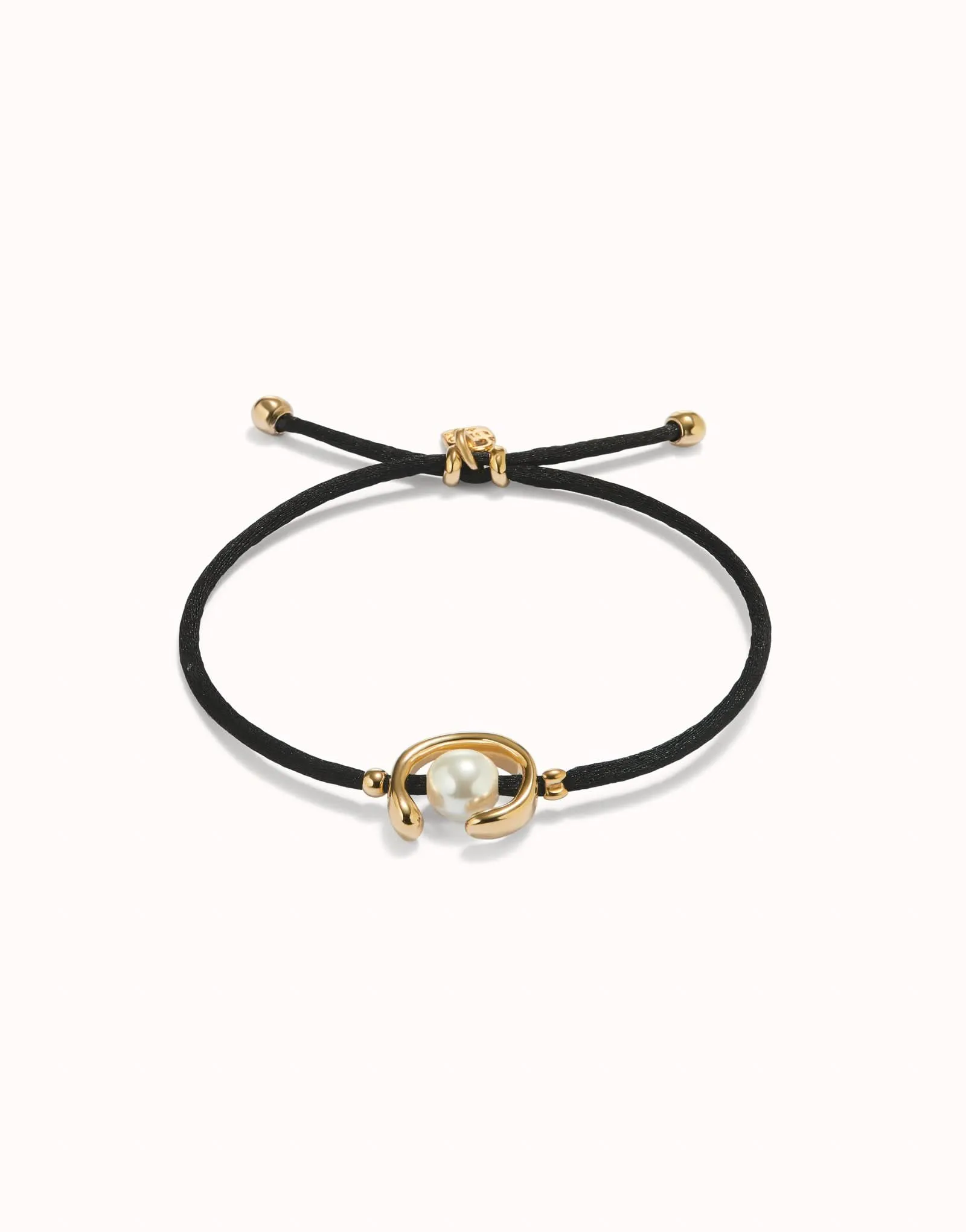 Bracelet Noir Ser Diferente Plaqué Or 18k PUL2505NGRORO0M Bijoux Et Accessoires Unode50
