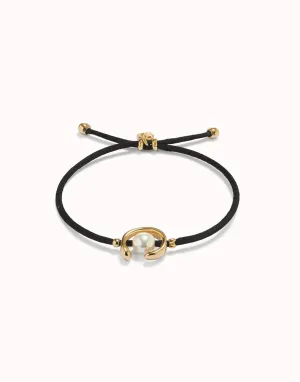 Bracelet Noir Ser Diferente Plaqué Or 18k PUL2505NGRORO0M Bijoux Et Accessoires Unode50