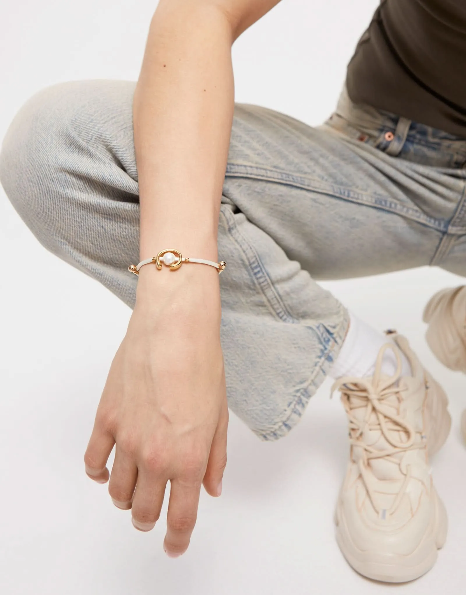 Bracelet en crème plaqué or 18k Ser Diferente PUL2505CREORO0M Unode50 Bijoux et accessoires
