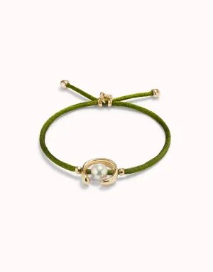 Bracelet plaqué or 18k Ser Diferente vert foncé PUL2505VDOORO0M Unode50 Bijoux et accessoires