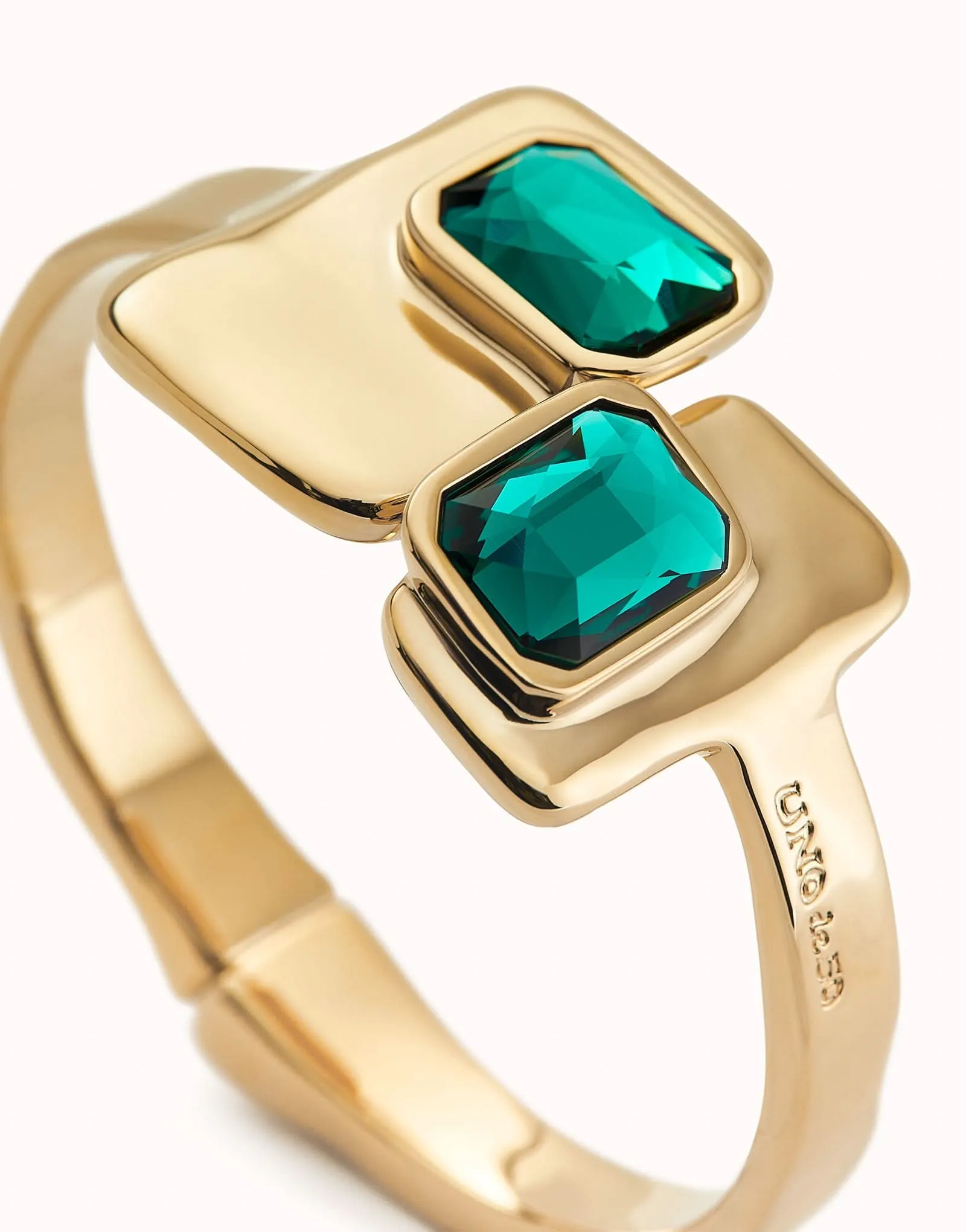 Bracelet Bangle Magnétique Vert Plaqué Or 18k PUL2486VRDORO0 Unode50 Bijoux Et Accessoires