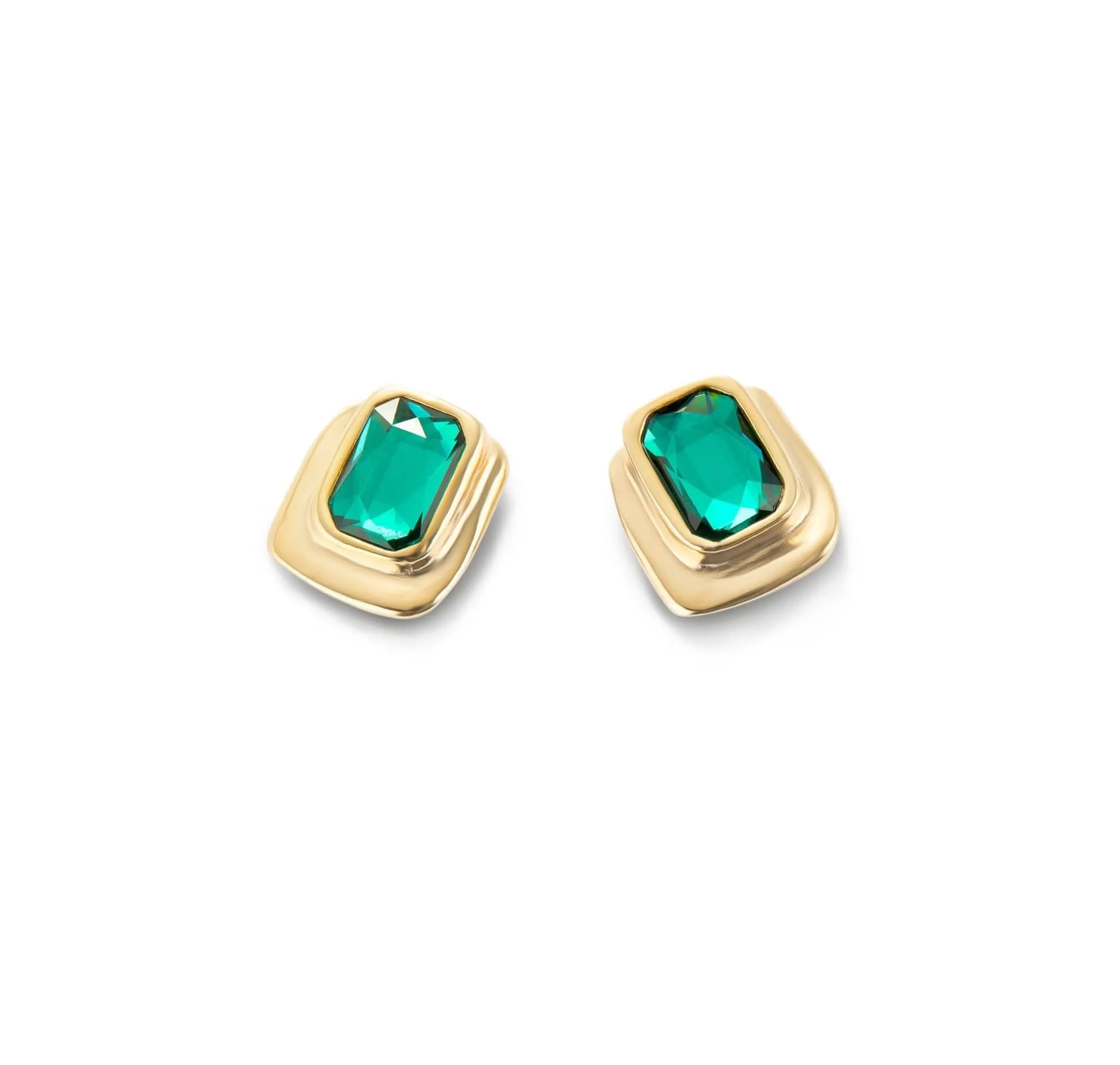 Boucles d'oreilles Ser Magnetica vert plaqué or 18k PEN0973VRDORO0U Unode50 Bijoux et accessoires