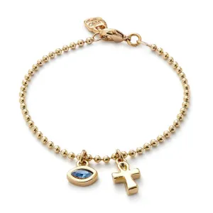 Bracelet Ser Unico Bleu Plaqué Or 18k PUL2560AZUORO0 Unode50 Bijoux et Accessoires