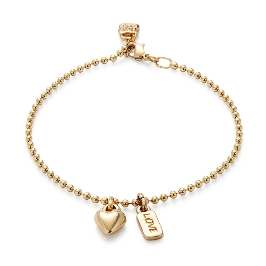 Bracelet en or plaqué 18 carats Ser Unico PUL2561ORO0000 Unode50 Bijoux et Accessoires