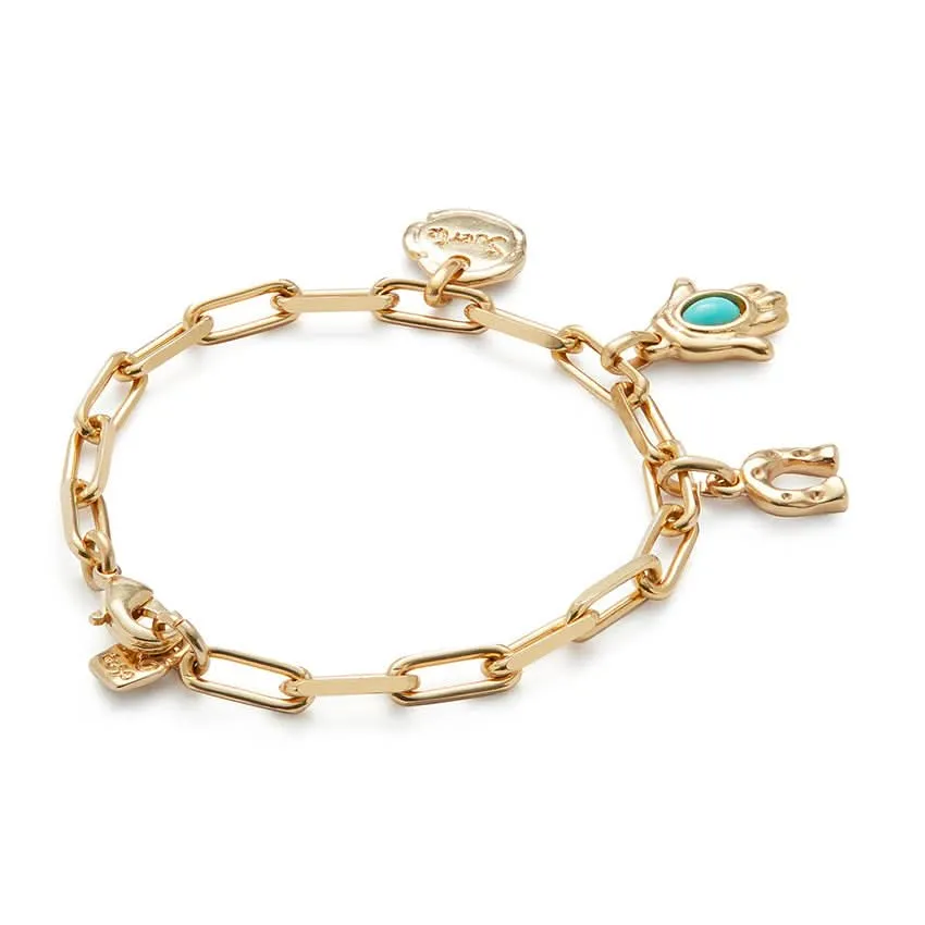 Bracelet en Turquoise Ser Unico plaqué or 18k PUL2566TQSORO0 Unode50 Bijoux et Accessoires