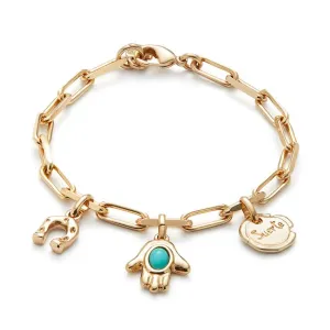 Bracelet en Turquoise Ser Unico plaqué or 18k PUL2566TQSORO0 Unode50 Bijoux et Accessoires