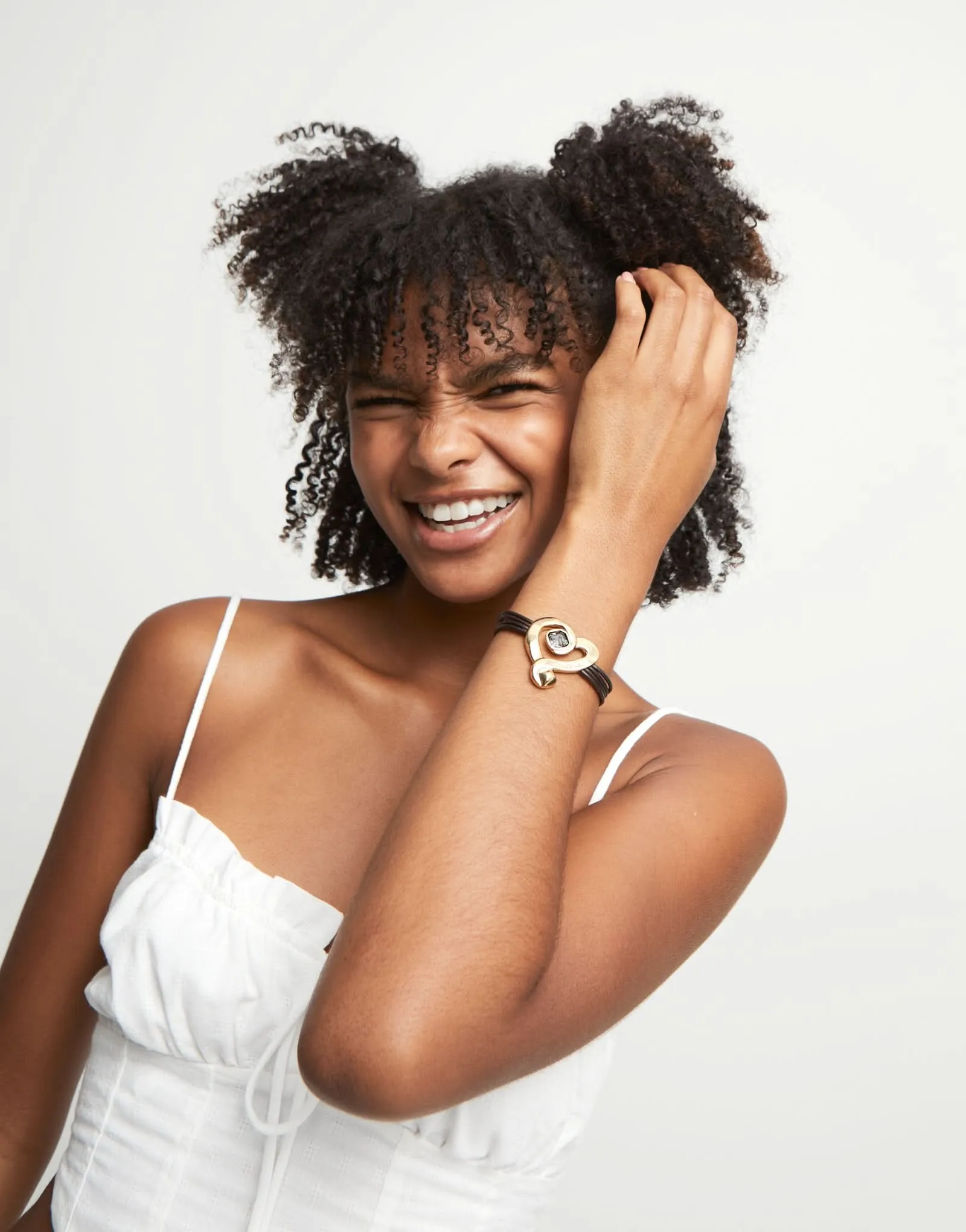 Bracelet Ser Expresiva en Or 18k plaqué Argent Sterling Noir PUL2542NGRORO0 Unode50 Bijoux et Accessoires
