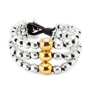 Bracelet en or plaqué argent sterling 18 carats Ser Intrepida or PUL2550OROMTL0 Unode50 Bijoux et accessoires