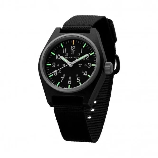 Montre mécanique polyvalente (GPM) en nylon balistique noir 34mm