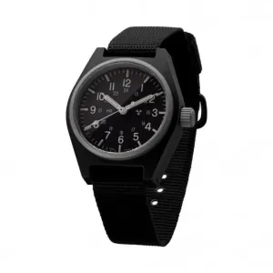 Montre en nylon balistique noir 34mm à quartz polyvalent (GPQ)
