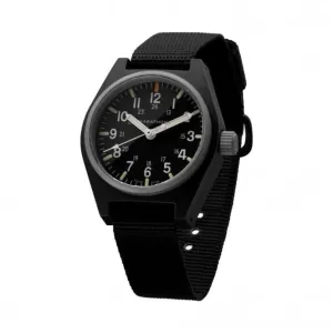 Montre à quartz MaraGlo (GPQ) noire polyvalente 34mm en nylon balistique
