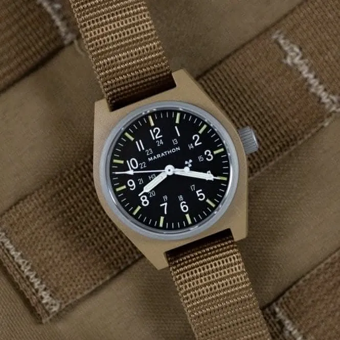 Montre mécanique polyvalente (GPM) en nylon balistique 34mm couleur sable désert