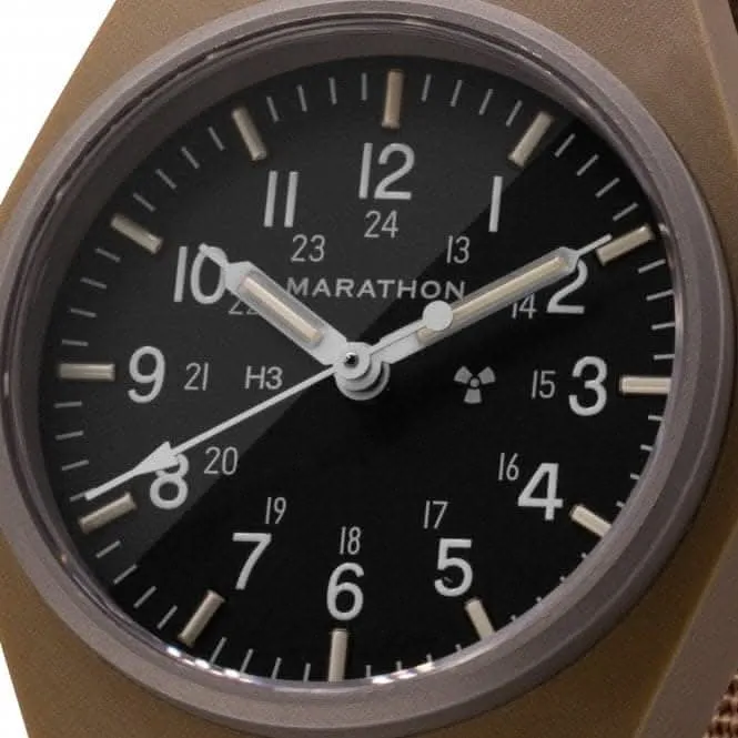 Montre mécanique polyvalente (GPM) en nylon DEFSTAN 34mm couleur sable désert