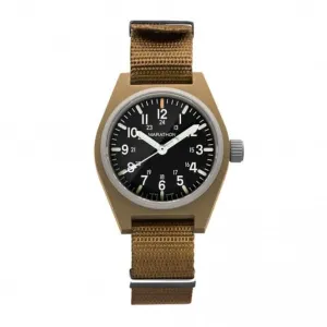 Montre en nylon DEFSTAN à quartz GPQ MaraGlo 34mm couleur sable désert
