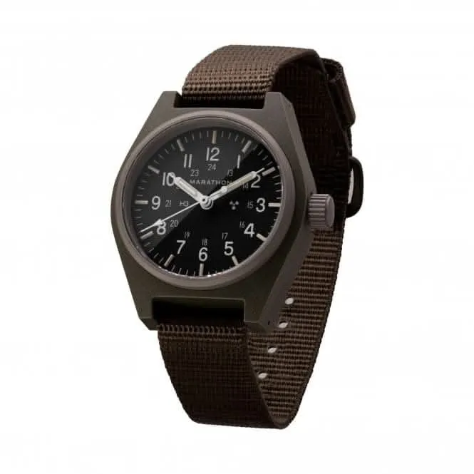 Montre mécanique polyvalente (GPM) en nylon balistique vert sauge 34mm