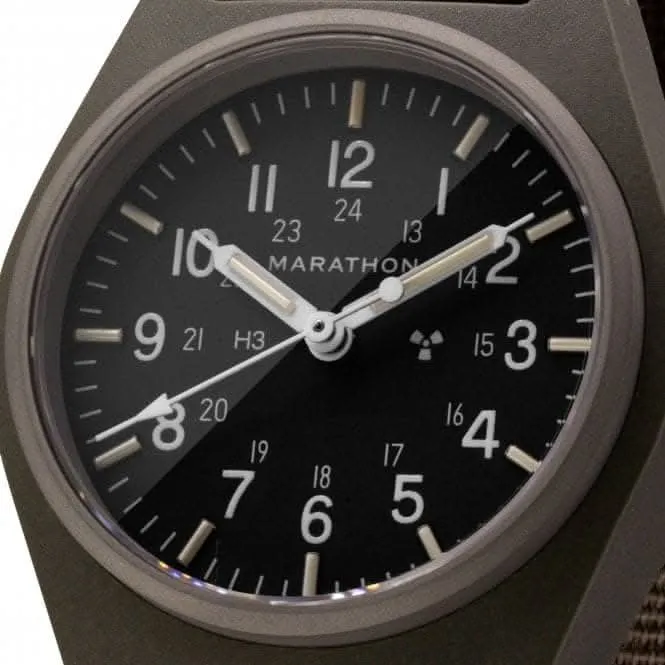 Montre mécanique polyvalente (GPM) en nylon balistique vert sauge 34mm