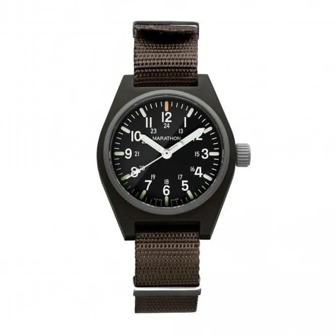 Montre General Purpose Quartz MaraGlo (GPQ) Nylon DEFSTAN 34mm vert sauge