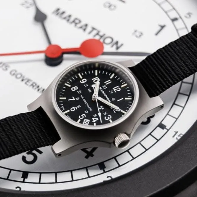 Montre à quartz Officer 36mm avec date (GPQ-D) en nylon balistique