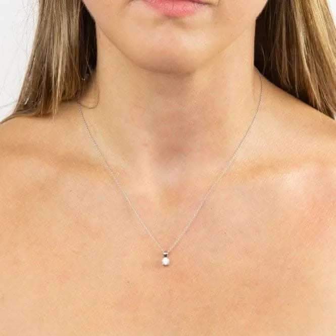 Pendentif solitaire en zirconium cubique à 4 griffes 0.50ct P4917 Diamonfire Jewellery