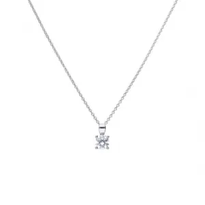 Pendentif solitaire en zirconium cubique à 4 griffes 0,75 ct P4918 Diamonfire Jewellery
