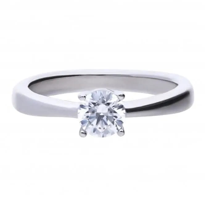 Bague solitaire en zirconium cubique à 4 griffes 0,75 ct R3751 Diamonfire Jewellery
