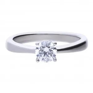 Bague solitaire en zirconium cubique à 4 griffes 0,75 ct R3751 Diamonfire Jewellery