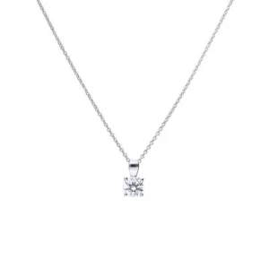 Pendentif solitaire en zirconium cubique à 4 griffes 0,90 ct P4919 Diamonfire Jewellery