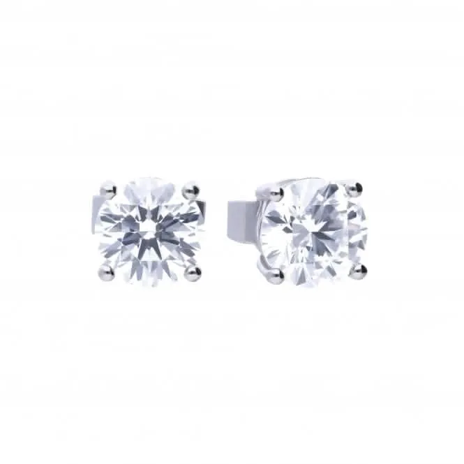 Boucles d'oreilles à 4 griffes en zirconium cubique 1ct E5907 - Diamonfire Jewellery