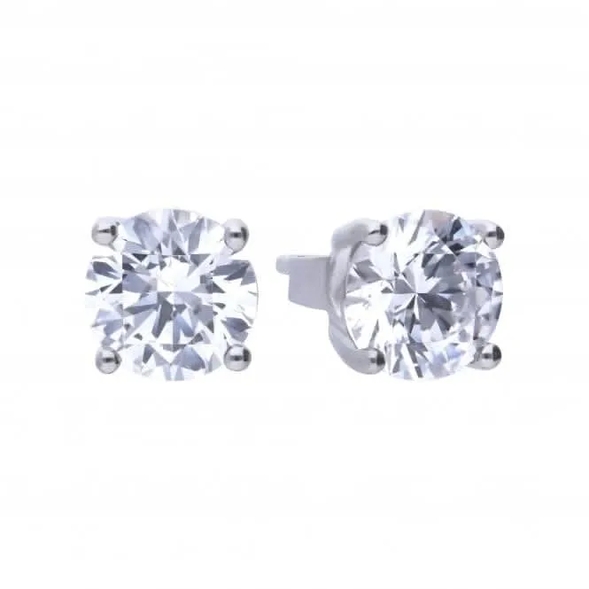 4 Clous Cubiques en Zirconium 2ct E5908 Bijoux Diamonfire