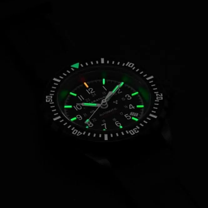 Montre automatique de plongée grande taille 41mm Anthracite (GSAR) en acier inoxydable