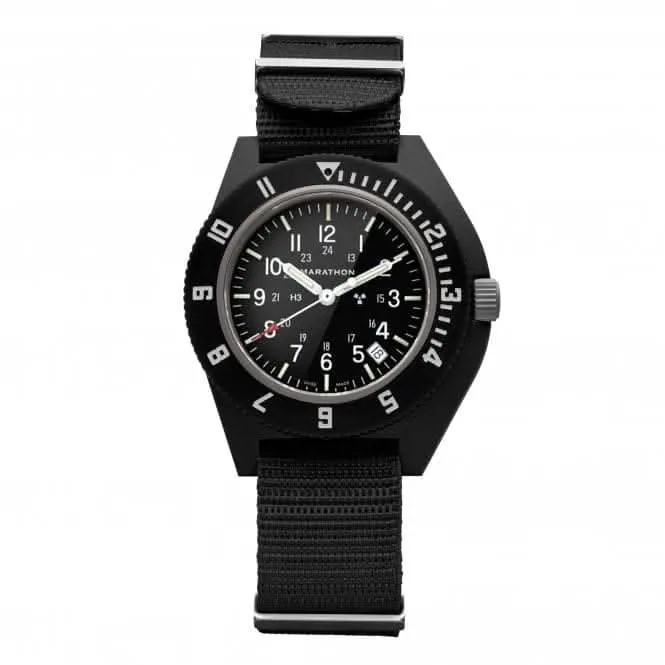 Montre Navigator Date Nylon DEFSTAN 41mm Noir pour Pilote