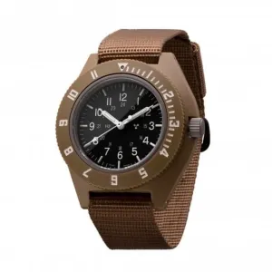Montre pilote Navigator en nylon balistique 41mm beige désert