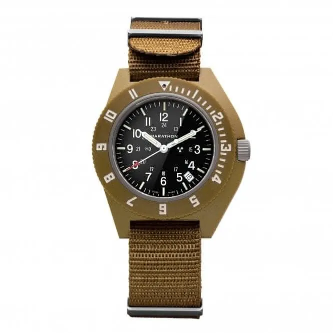 Montre pilote Navigator Date en nylon DEFSTAN 41mm beige désert