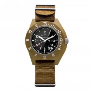 Montre pilote Navigator Date en nylon DEFSTAN 41mm beige désert