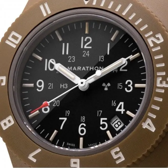 Montre pilote Navigator Date en nylon DEFSTAN 41mm beige désert