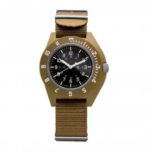 Montre pilote Navigator en nylon DEFSTAN 41mm beige désert