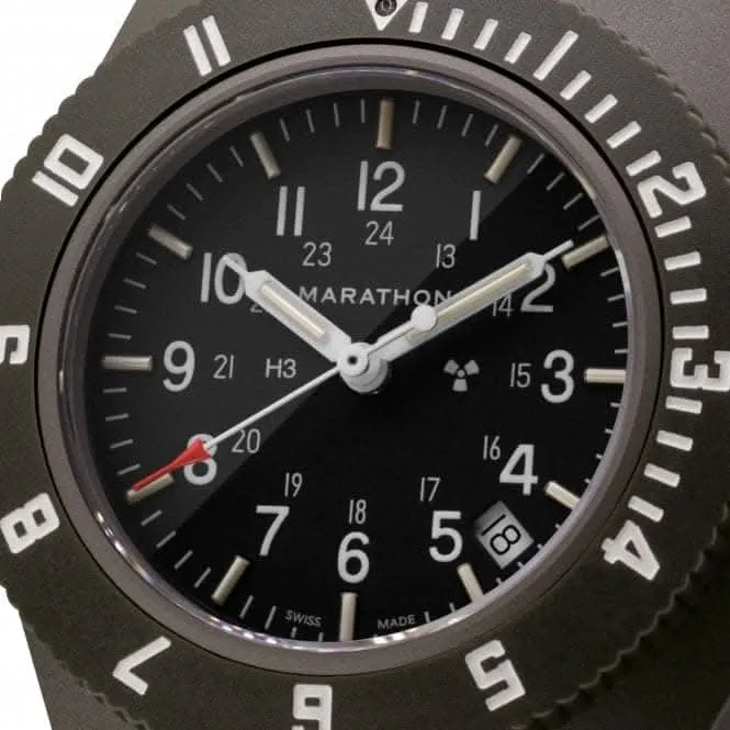 Montre Navigator Date en nylon balistique vert sauge de 41mm