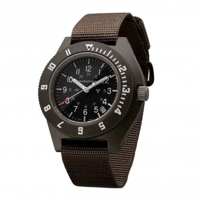 Montre Navigator Date en nylon balistique vert sauge de 41mm