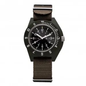 Montre Navigator Nylon DEFSTAN 41mm vert sauge pour pilote