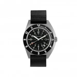 Montre en acier Navigator Date (SSNAV-D) 41mm avec bracelet en nylon balistique