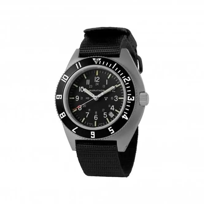 Montre en acier Navigator Date (SSNAV-D) 41mm avec bracelet en nylon balistique