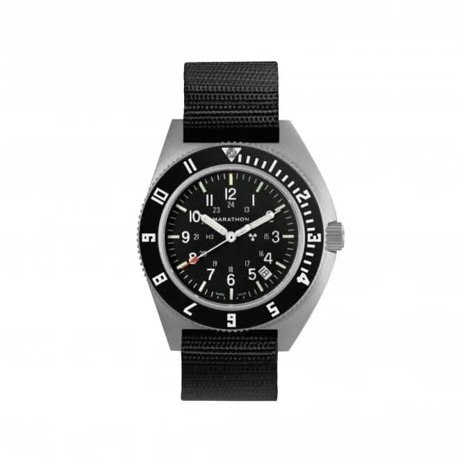 Montre en acier Navigator Date (SSNAV-D) 41mm avec bracelet en nylon balistique