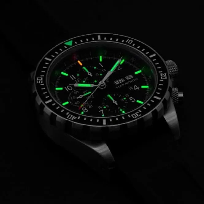 Montre automatique chronographe plongeur pilote Jumbo 46mm (CSAR) en acier inoxydable