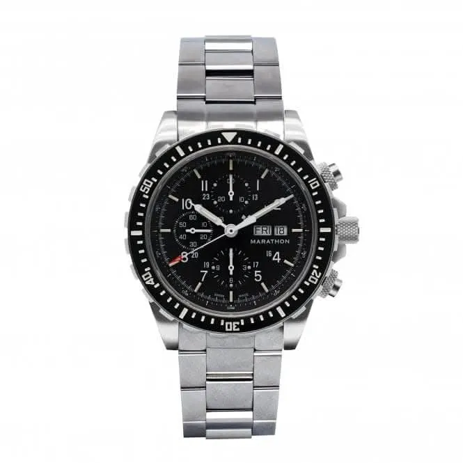 Montre automatique chronographe plongeur pilote Jumbo 46mm (CSAR) en acier inoxydable