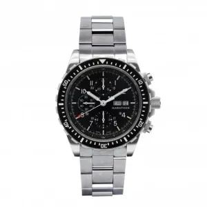 Montre automatique chronographe plongeur pilote Jumbo 46mm (CSAR) en acier inoxydable