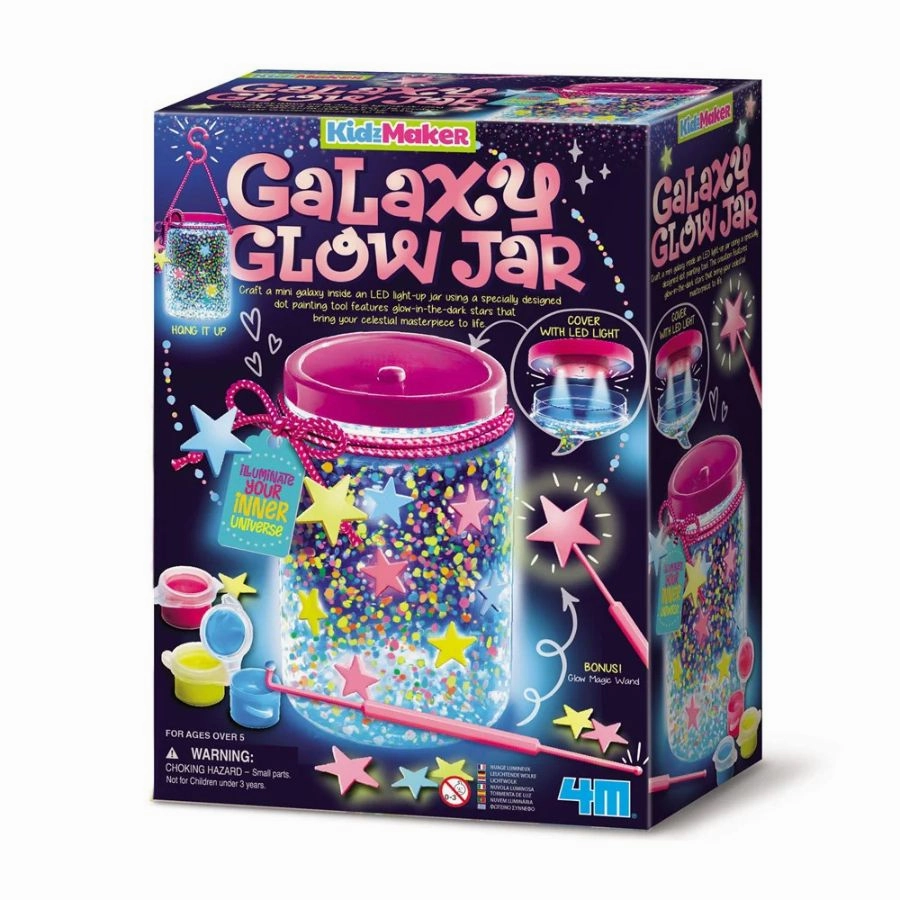 4M - KidzMaker Galaxy Glow Jar