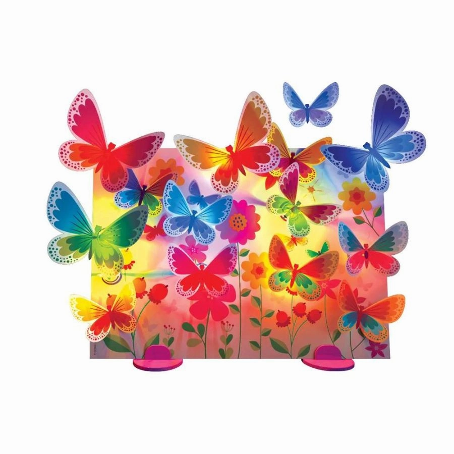 4M - KidzMaker: Glow 3D Butterfly Canvas