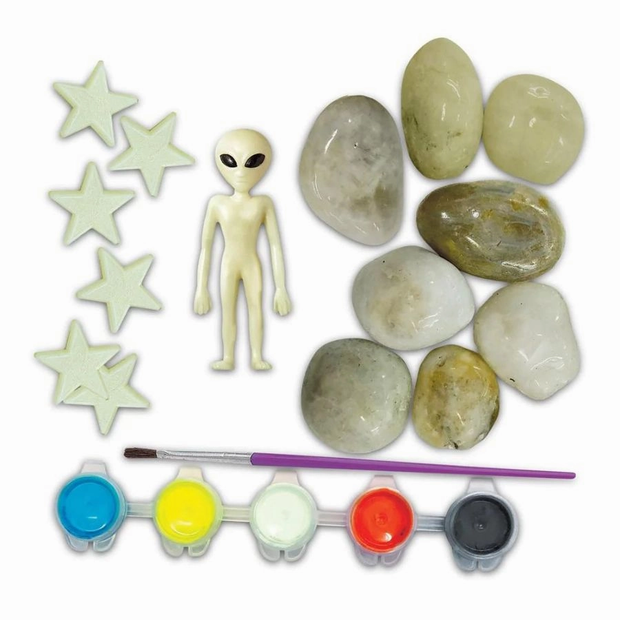 4M - KidzMaker Glow In the Dark Space Rock Painting